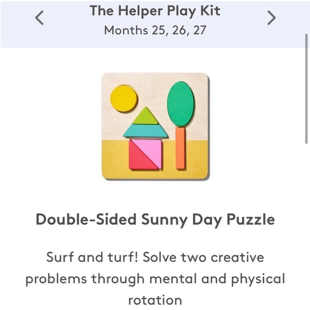 LIKE NEW - LOVEVERY Double-Sided Sunny Day Puzzle